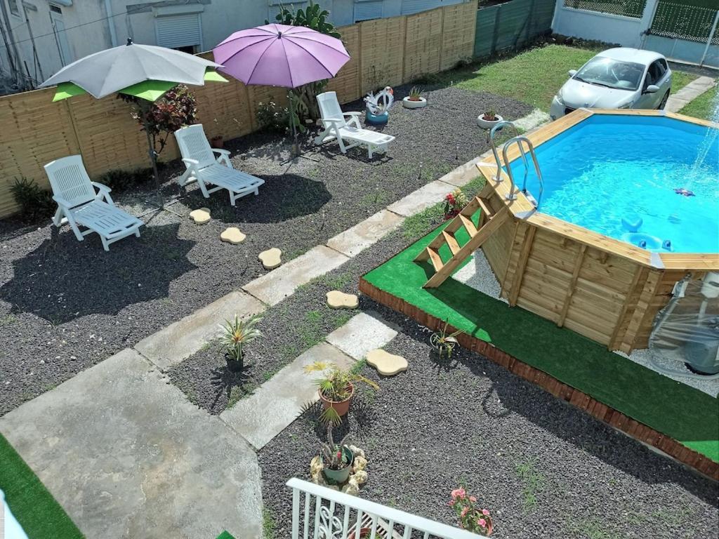 Villa Les Flamboyants Petit-Bourg Exterior foto